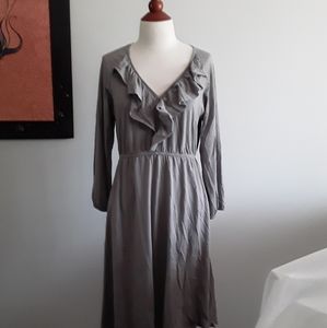 NW/OUT/T Garnet Hill Grey Cotton Dress sz.…
